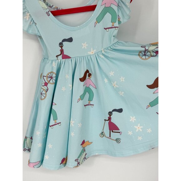 DotDotSmile Girls Empire Dress Fun Girls Print Size 12/24 Months New with Tags - Picture 5 of 6